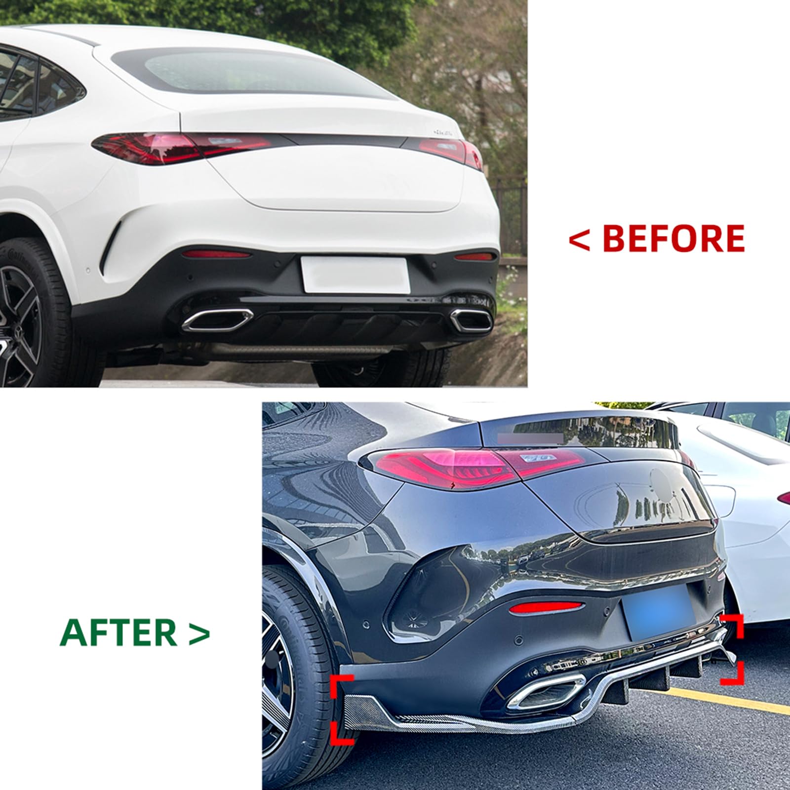Amazon | ベンツ GLC クーペ C254 AMG 2023-2025用リアバンパー